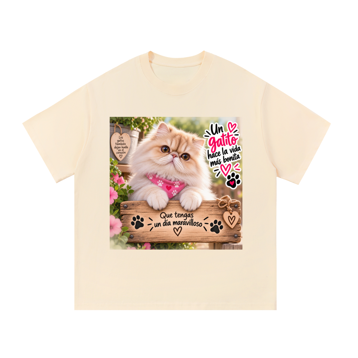 Camiseta 100% Algodón para Amantes de los Gatos – Diseño Original