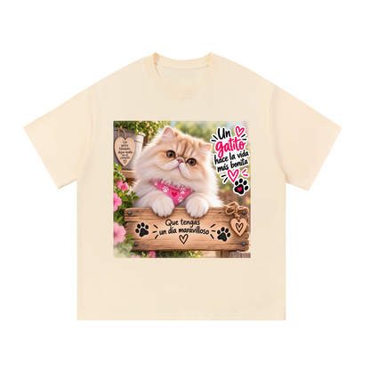 Camiseta 100% Algodón para Amantes de los Gatos – Diseño Original