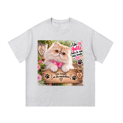 Camiseta 100% Algodón para Amantes de los Gatos – Diseño Original