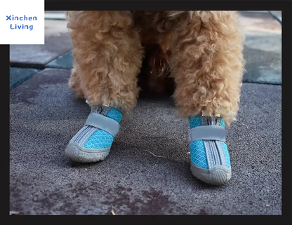 Botas de Malla para Perro con Suela Antideslizante y Detalles Reflectantes